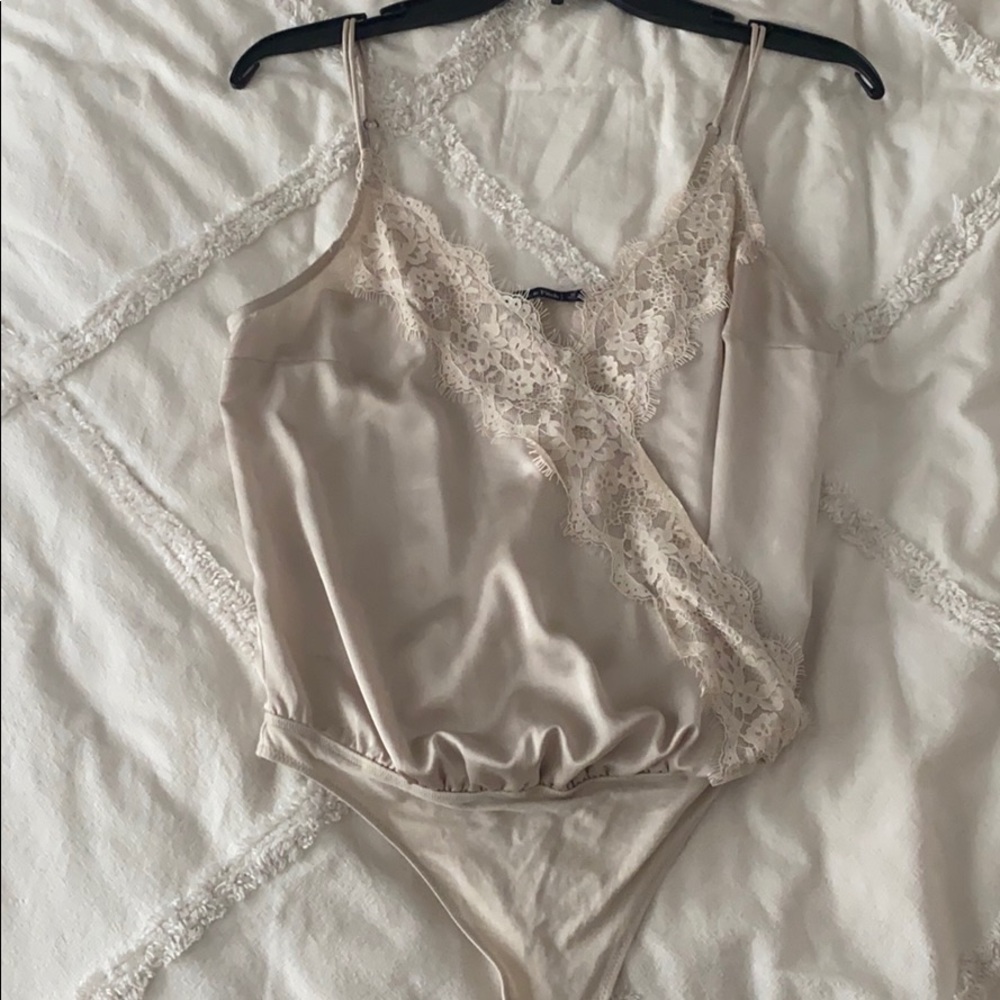 Abercrombie Satin Lace Bodysuit